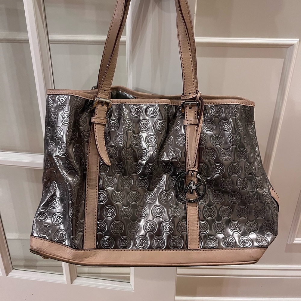 Michael Kors Metallic Silver Handbag